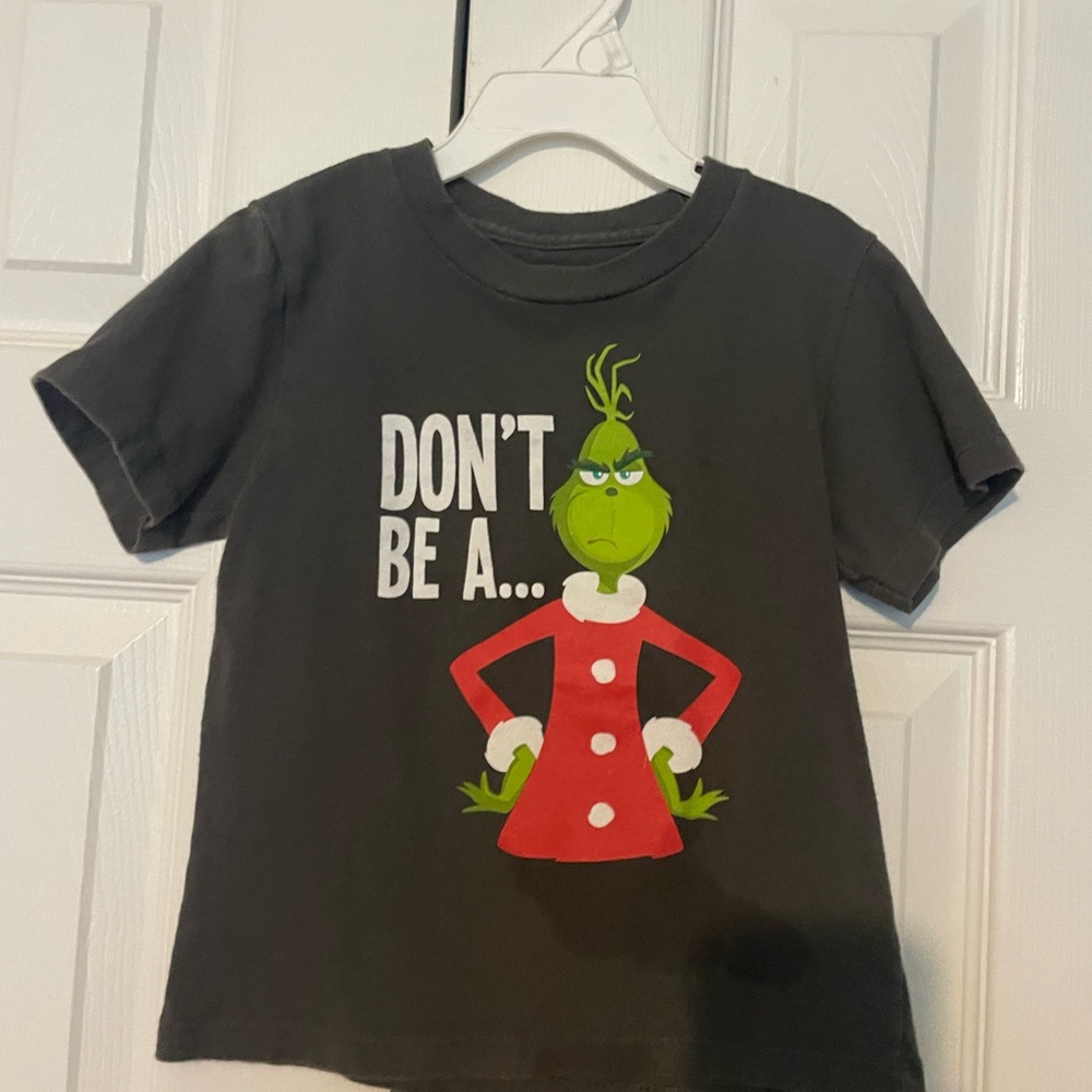 Kids Grinch Graphic T-Shirt - Black